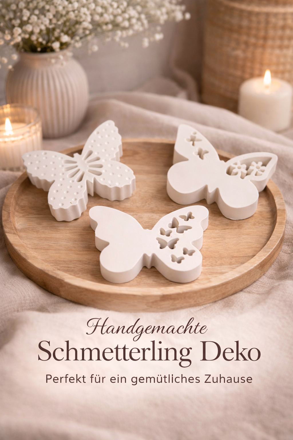 🦋 Handgefertigte Schmetterling-Deko aus Raysin (10x10 cm)
