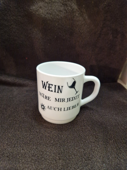 Tasse "Wein wäre mir jetzt auch lieber"