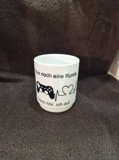 Tasse  "Nur noch eine Runde , dann hör ich auf "