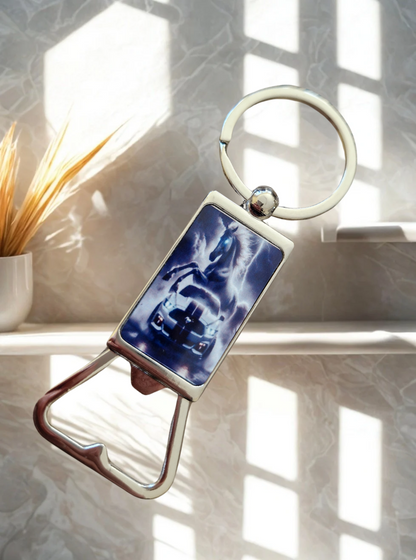 Schlüsselanhänger mit Flaschenöffner