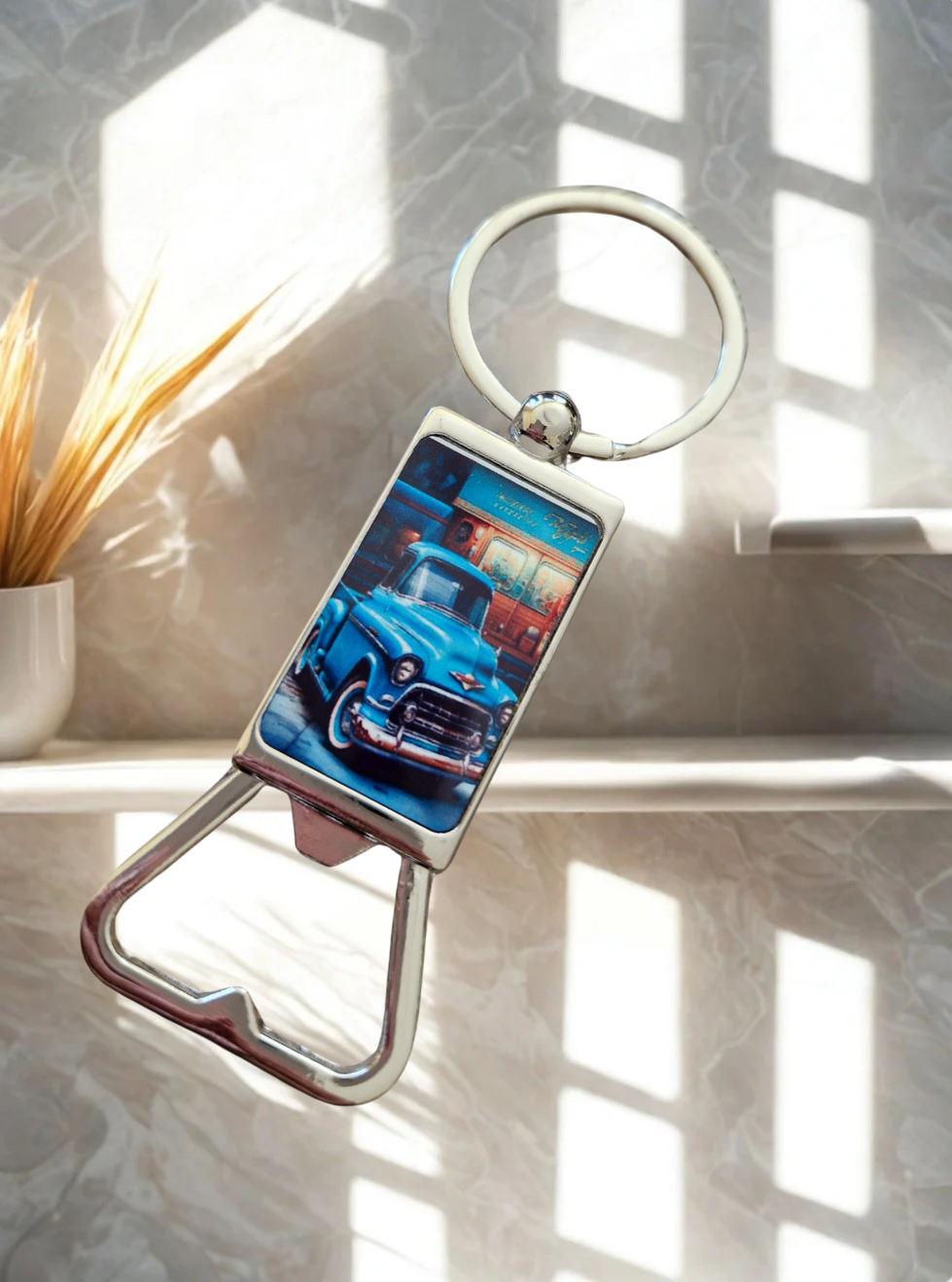 Schlüsselanhänger mit Flaschenöffner