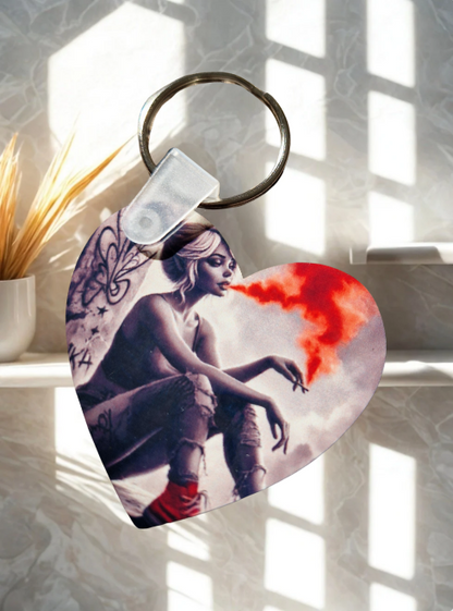 Schlüsselanhänger in Herzform