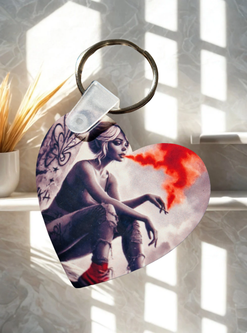 Schlüsselanhänger in Herzform