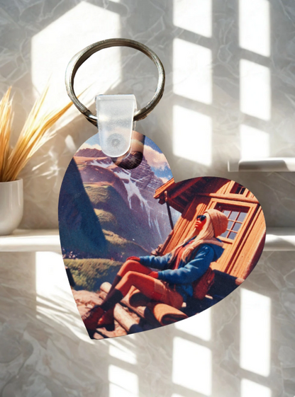 Schlüsselanhänger in Herzform