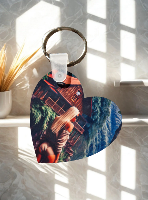 Schlüsselanhänger in Herzform