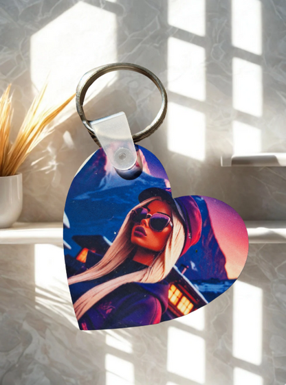 Schlüsselanhänger in Herzform