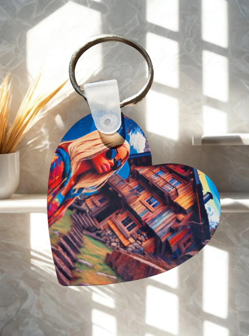 Schlüsselanhänger in Herzform