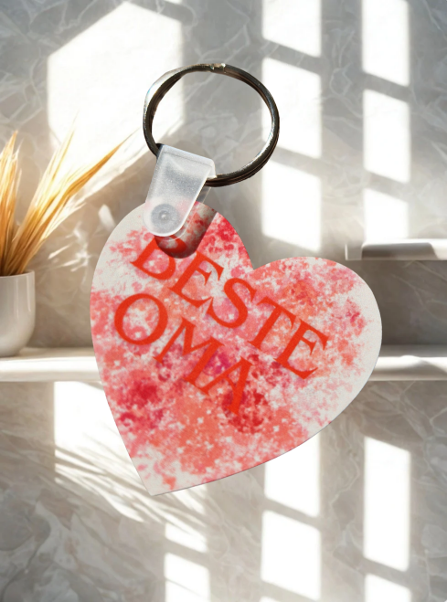 Schlüsselanhänger in Herzform