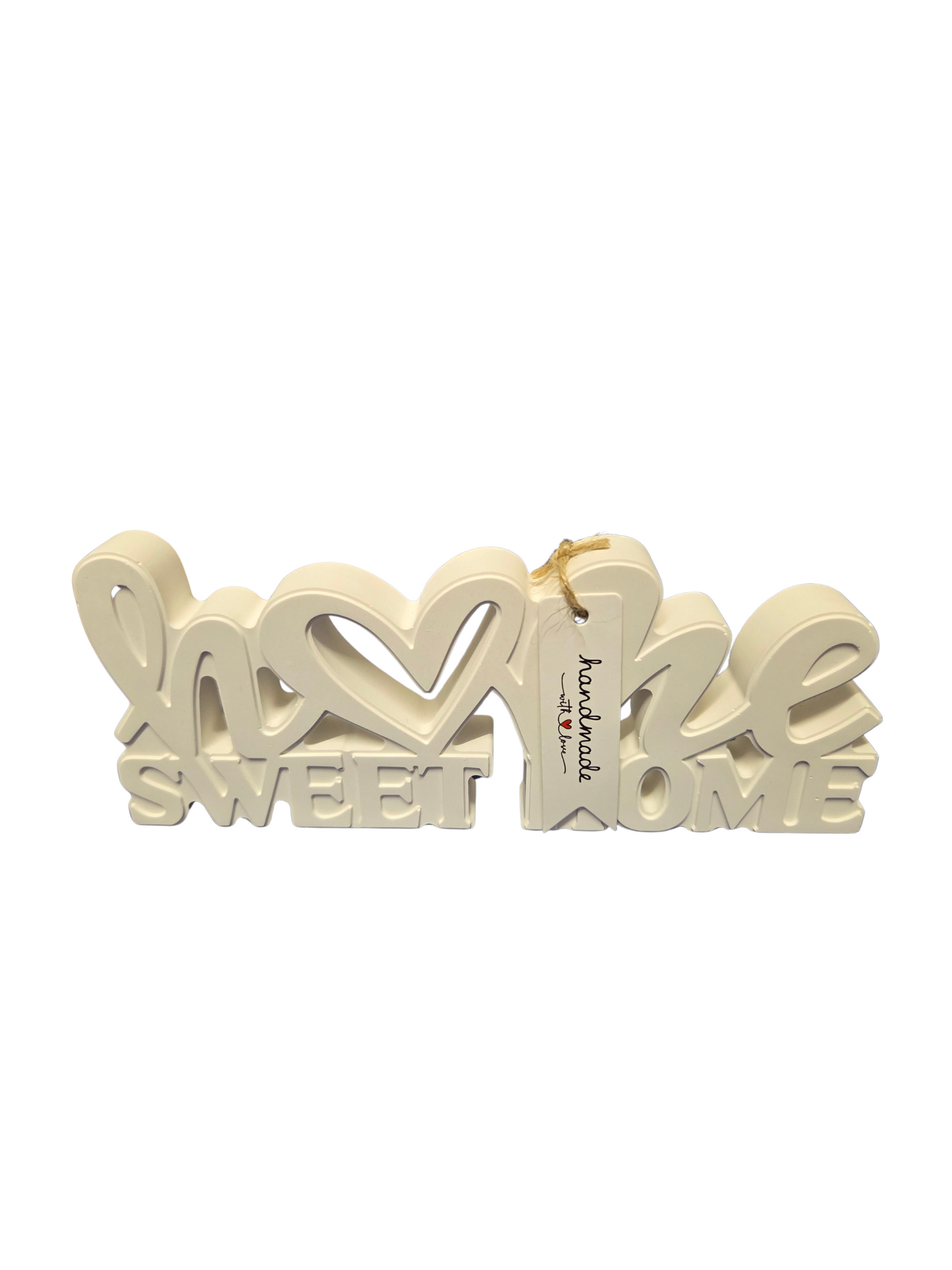 Dekoschild „Home Sweet Home“ aus Raysin – handgemacht