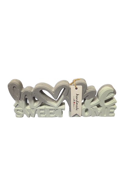 Dekoschild „Home Sweet Home“ aus Raysin – handgemacht