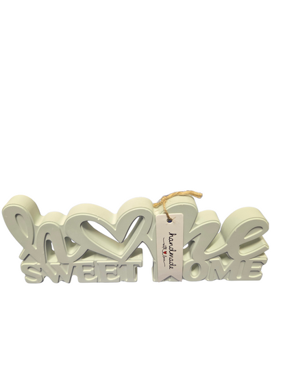 Dekoschild „Home Sweet Home“ aus Raysin – handgemacht