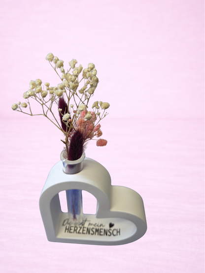 ❤️ Handgemachte Herzstück Vase – liebevolle Deko für dein Zuhause