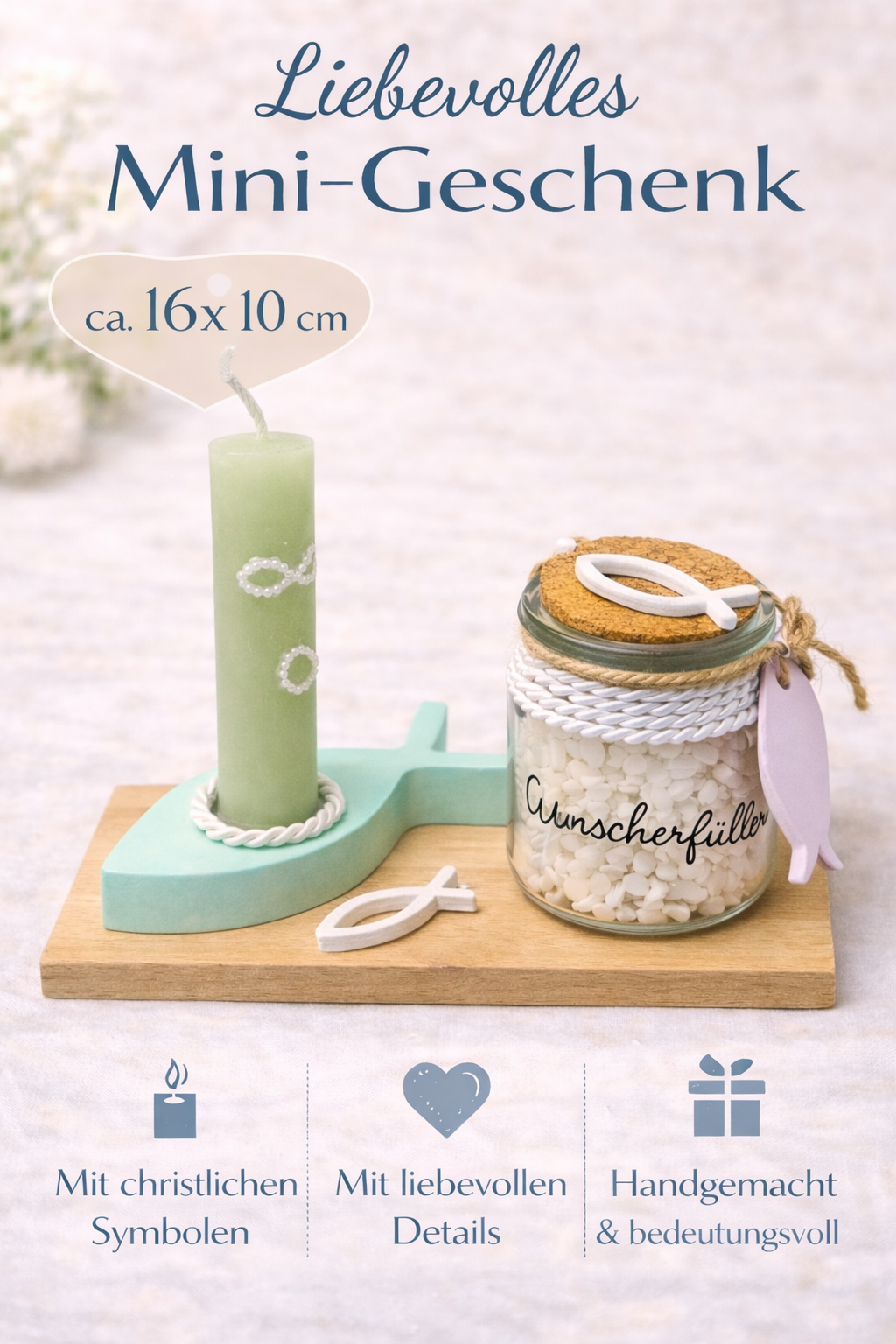 Segensmoment – Liebevolles Geschenk mit Kerze & Wunschglas
