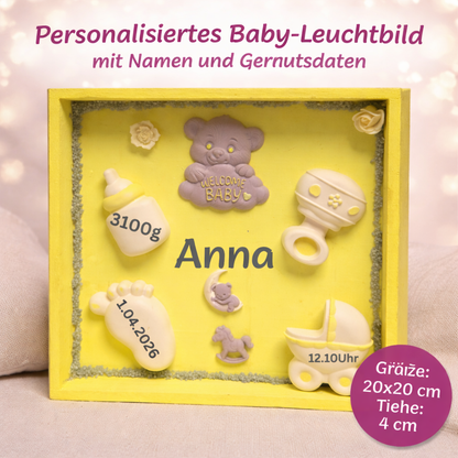 „Baby Girl Erinnerungsbox – personalisierbar“