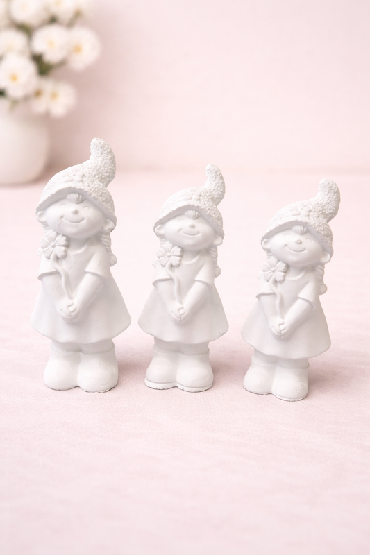 Deko Mädchen Set – liebevoll aus Raysin gegossen