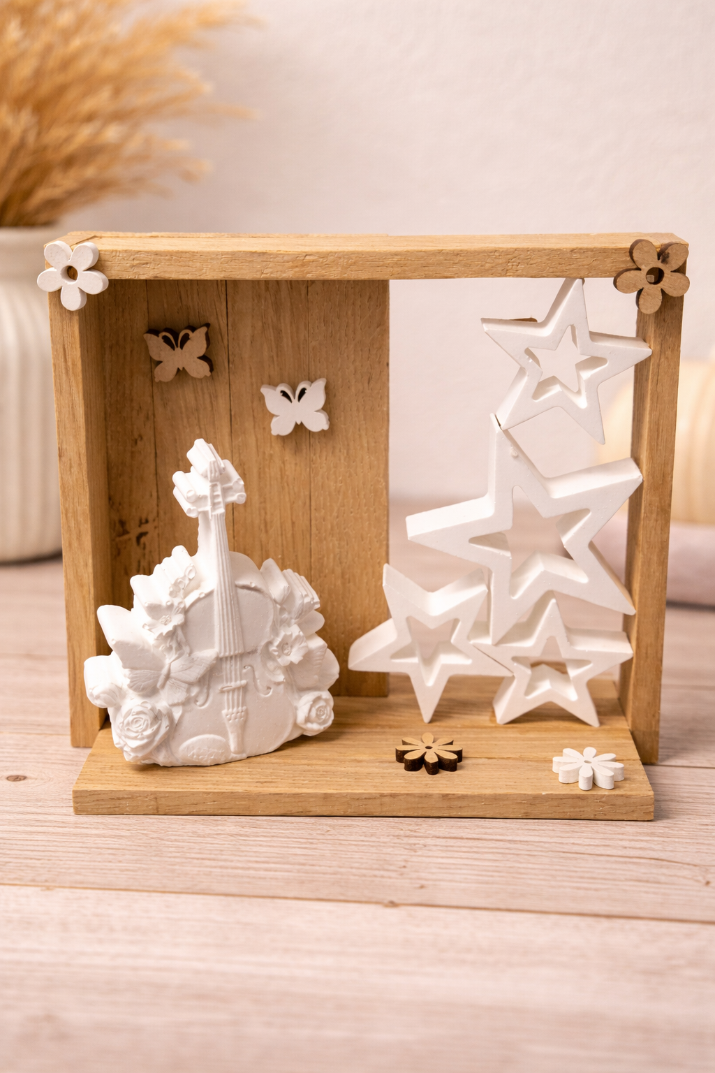 Herzensmensch Deko-Set – Holz & Resin Verzierung