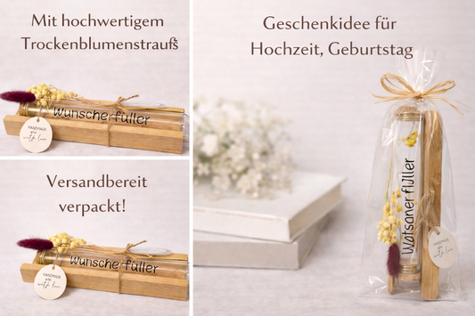🌿 Wunscherfüller Natur – Geldgeschenk für Hochzeit & Geburtstag