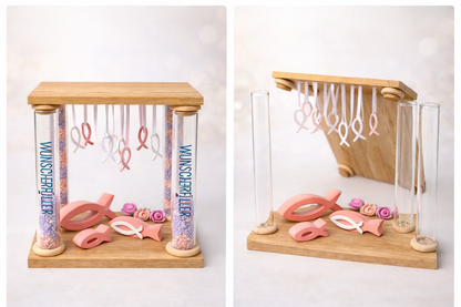 Wunscherfüller – Persönliches Wunschglas aus Holz (Geschenk zur Taufe & Kommunion oder Konfirmation))