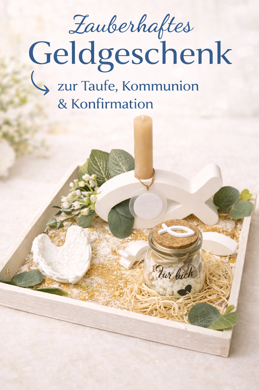 Segenslicht – Geldgeschenk zur Taufe, Kommunion & Konfirmation